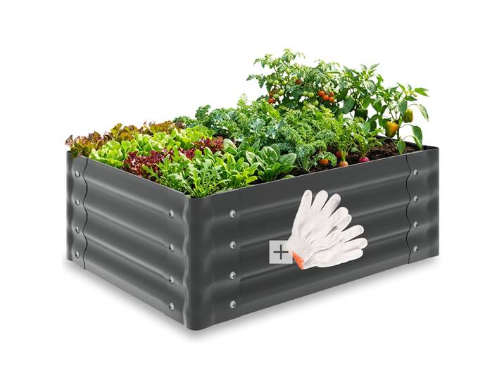 Hochbeet Salvia verzinkt, verschiedene Grössen - grau