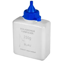 Dönges Schlagschnurfarbe blau – 250 g Farbpulver in Flasche für exakte Markierungen