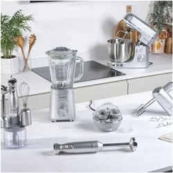 Salter EK5531MMSVDE Aspen Glass Jug Blender, Standmixer, Silber