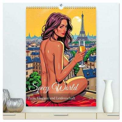 Spicy World - Paris, Eleganz und Leidenschaft (hochwertiger Premium Wandkalender 2026 DIN A2 hoch), Kunstdruck in Hochglanz