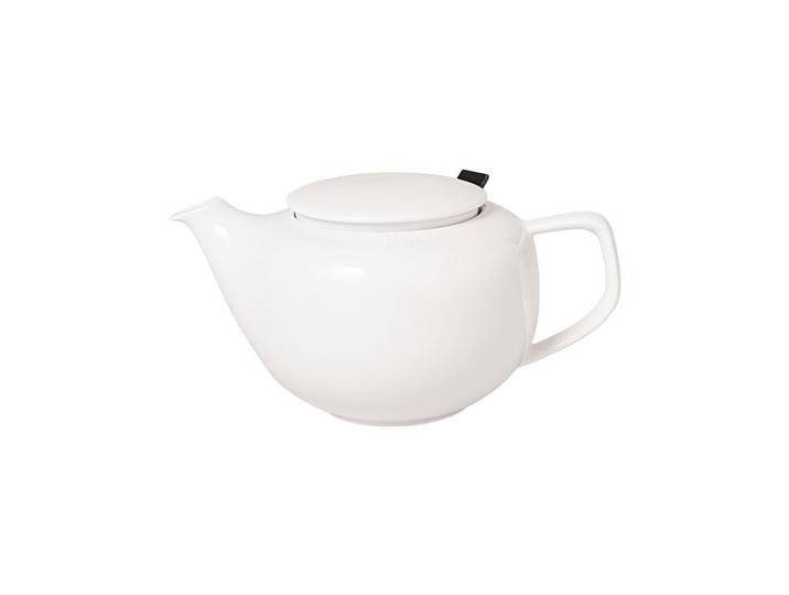 Villeroy & Boch Teekanne MIT Deckel & Filter Afina weiß 420 ml, Weiß, Keramik, Geschirr, Kannen & Karaffen, Teekannen