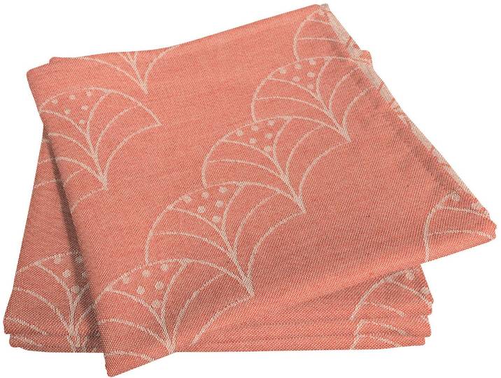 Stoffserviette ADAM Argentinian Criolla Light Gr. 1, orange, B:30cm L:30cm, Obermaterial: 100% Baumwolle, Servietten, Stoffserviette