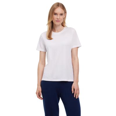 T-Shirt FALKE "Lyocell Balance", Damen, Gr. M, weiß (2000), Shirts T-Shirt