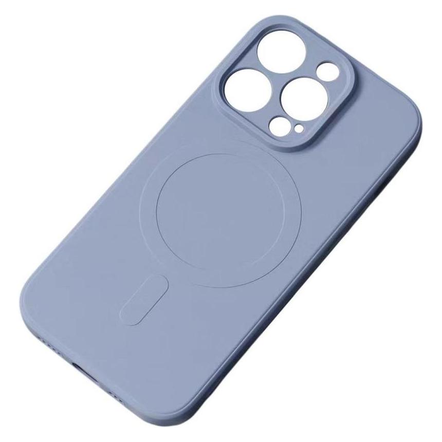 Hurtel MagSafe-kompatible Silikonhülle für iPhone 15 Plus Silikonhülle - Grau (Apple iPhone 15 Plus) (1404978613)