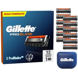 Gillette, Nassrasierer, ProGlide Systemklingen 12er + Reiseschutzkappe - Online Versandvariante