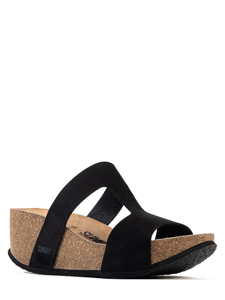 Sunbay Keilpantoletten "Marigold" in Schwarz - 42
