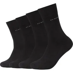 CAMANO Herren Socken Online ca-soft walk Socks 4p, Größe 39-42 in Schwarz Schwarz