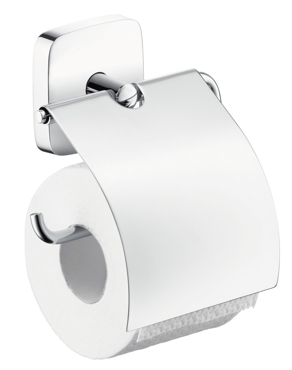Hansgrohe PuraVida porte-rouleau de papier de toilette toilette 41508000 chrome avec couvercle