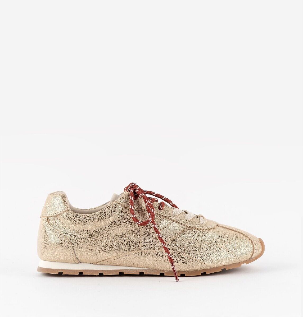 VICTORIA Baskets en cuir ASTER METAL
