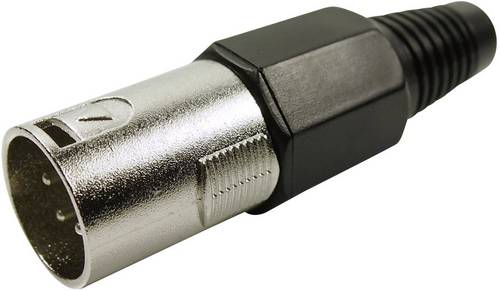 Cliff FC6155 XLR-Steckverbinder Stecker, gerade Polzahl: 4 Silber