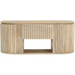 Hängendes Badezimmermöbel aus massivem Mangoholz L110 cm BALDO