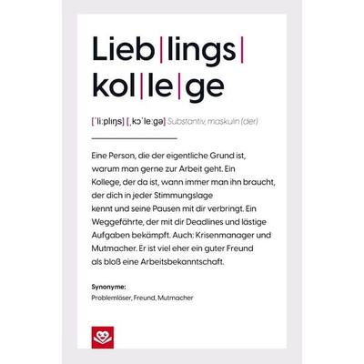 Lieblingskollege Notizbuch: Die wahre Definition, Taschenbuch von Daniel Roode, Bookmundo, 978-94-038-5295-9