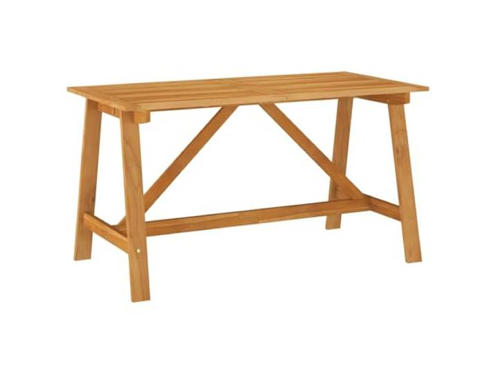 GHVBNMF Esstisch Massivholz Akazie 140x70x73,5cm Holztisch Garten Nachhaltiges Echtholz für Terrasse Essenzimmer und Balkon. Pflegeleichte geölte Oberfläche mit einzigartiger Holzmaserung.
