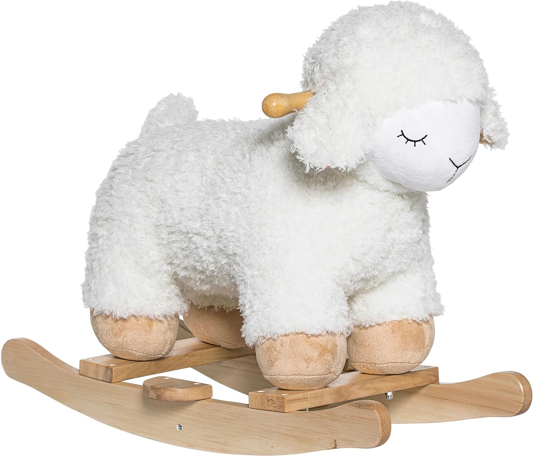 Schaukeltier BLOOMINGVILLE "Laasrith Schaf", Baby, weiss (weiß), Polyester, Schaukeltiere Schaukeltier weiß Einheitsgröße