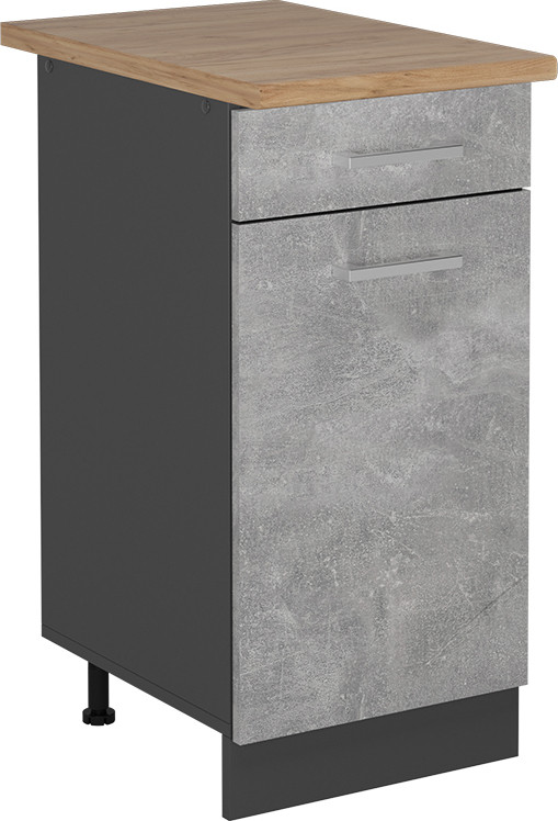 Vicco R-Line Keukenonderkast Beton en Eik, Model 53363