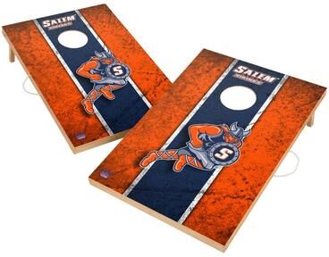 Skip's Garage Vintage Salem State University Vikings Regulation 2x4 Cornhole Set