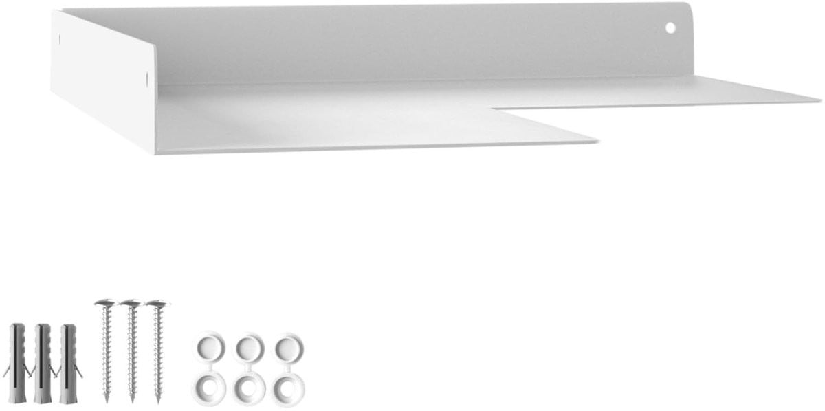 Omgoods Wandplank in Hoekdesign voor Badkamer, Keuken of Woonkamer