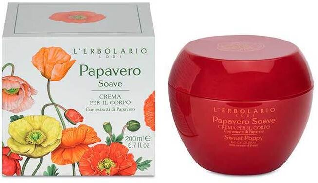 L'Erbolario Sweet Poppy Body Cream 200 ml