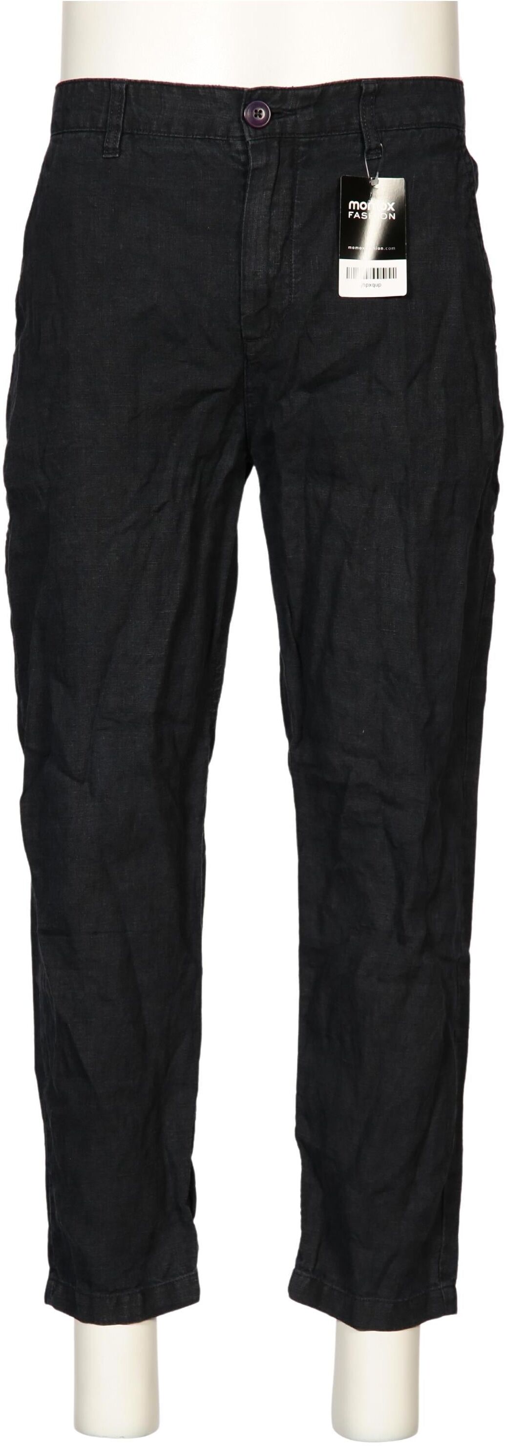 Knowledge Cotton Apparel Herren Stoffhose, Marineblau, Gr. W32, Leinen - Second Hand