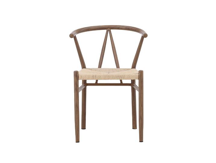 Esszimmerstuhl VENTURE HOME Alfons, Esszimmerstuhl mit geflochtenem Sitz und Stahlrahmen , braun (braun, braun, beige), B:55cm H:72cm T:58cm, Rattan, Stahl, Stühle, Esszimmerstuhl, Flechtstuhl, Stahlrahmen, Rattan-Sitzfläche, luftig, natürlich