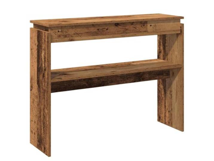 LMTYOENFG Konsolentisch Altholz-Optik 102x30x80 cm Sofatisch Flurtisch Vielseitiger Sideboard Tisch mit Ablage für Wohnzimmer Schlafzimmer und Flur. Robuster Holzwerkstoff tragfähig bis 60 kg.