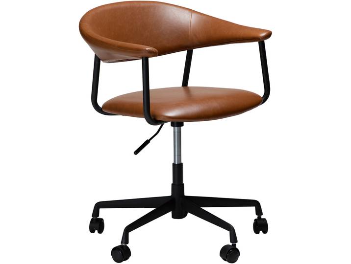 DAN-FORM Bürostuhl Rover Brown Kunstleder H 71.5 cm - Bürostuhl