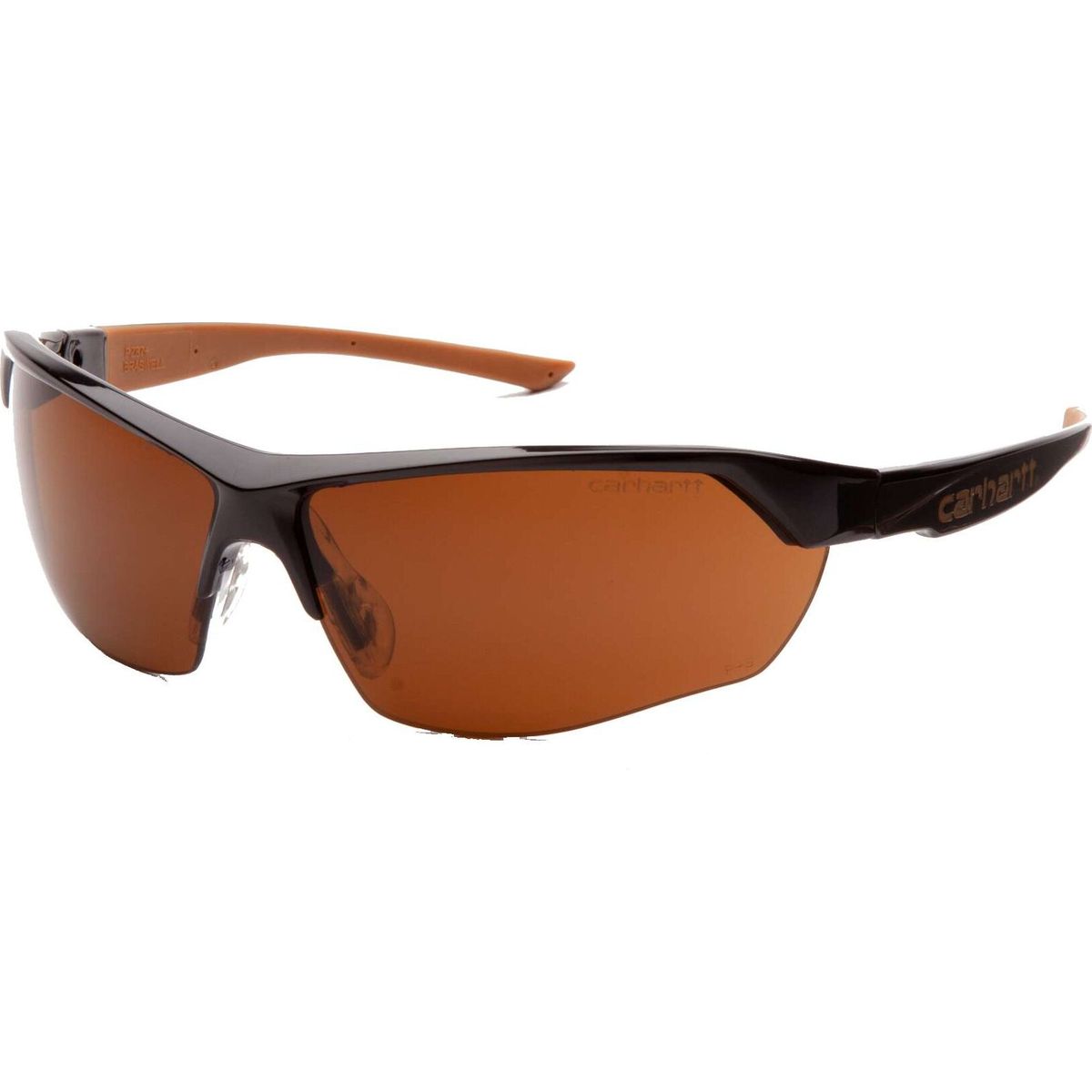Carhartt Half Frame Ratcheting Temple Safety Glasses bronze (BRZ) OS 891020-BRZOS