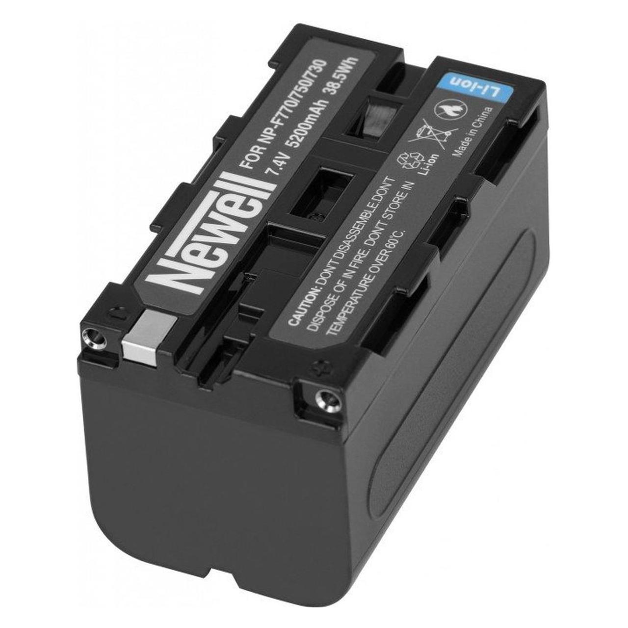 Newell Akku wie NP-F770 mit Double Charger USB-C für Sony (Kamera Akku, Kamera Akku Ladegerät) (NL3029)