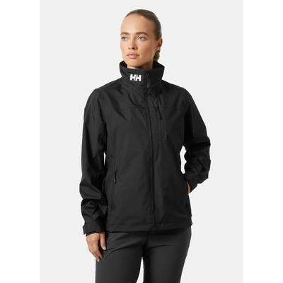 Funktionsjacke HELLY HANSEN "W CREW JACKET 2.0", Damen, Gr. L, schwarz, Obermaterial: 100% Polyester, normal, Jacken Funktionsjacke, wasserabweisend