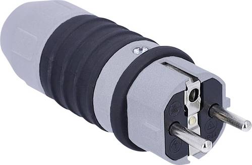 AS Schwabe 62301 Schutzkontaktstecker 230V Grau, Schwarz IP54