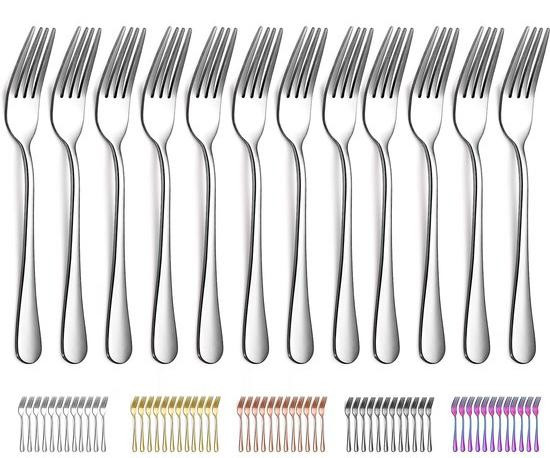 Benza Ibenzoa 12-delige set roestvrijstalen vorken, Lengte: 20,5 cm