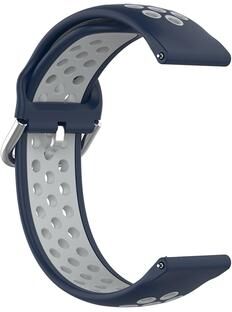 Everyday Crate Huawei Watch 3 Band 22mm Silicone Sport Replacement Strap For Huawei Watch 3 Pro And GT Series blue Grey