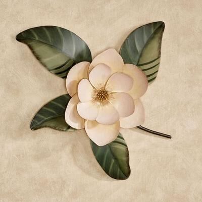 T.i./New Metal Design Belle Fleur Magnolia Wall Sculpture Cream , Cream