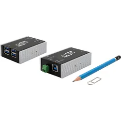 EXSYS 1181HMS-WT - USB 3.0 4-Port Industrie-Hub, 4x USB-A, 15 kV ESD, Temperatur