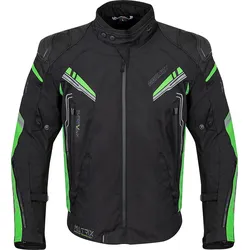 Germot Matrix, Textiljacke wasserdicht - Schwarz/Grün/Grau - L