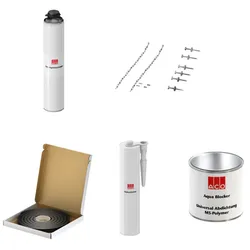 ACO Therm Block Montageset für Therm Block druckwasserdichte Montage mit Fensteraussparung, für 4x Therm Block, 10 cm