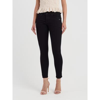 Skinny-fit-Jeans GANG "94FAITH CROPPED", Damen, Gr. 26, N-Gr, prewashed, Denim/Jeans, Obermaterial: 98% Baumwolle, 2% Elasthan, skinny fit knöchelfrei, Jeans, mit verkürzter Beinlänge