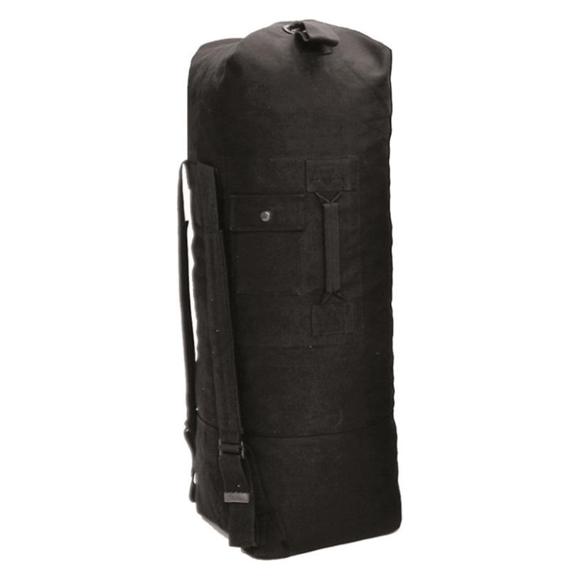 Mil-tec US Seesack mit Doppelgurt - schwarz (75 l) (64312056)