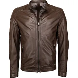 Mustang Max, Lederjacke - Dunkelbraun - XL
