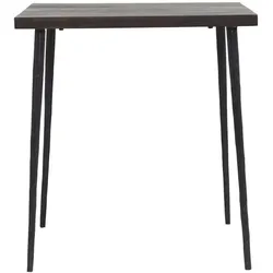 House Doctor Esstisch Slated für zwei, 70 x 70 x 76 cm, dunkelbraun