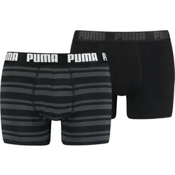 PUMA Heritage Stripe Herren-Boxershorts 2er-Pack, Größe S in Schwarz Schwarz