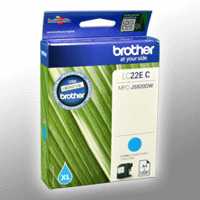 Brother Tinte LC-22EC cyan