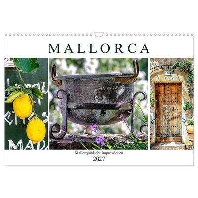 Mallorca - Mallorquinische Impressionen (Wandkalender 2027 DIN A3 quer), CALVENDO Monatskalender