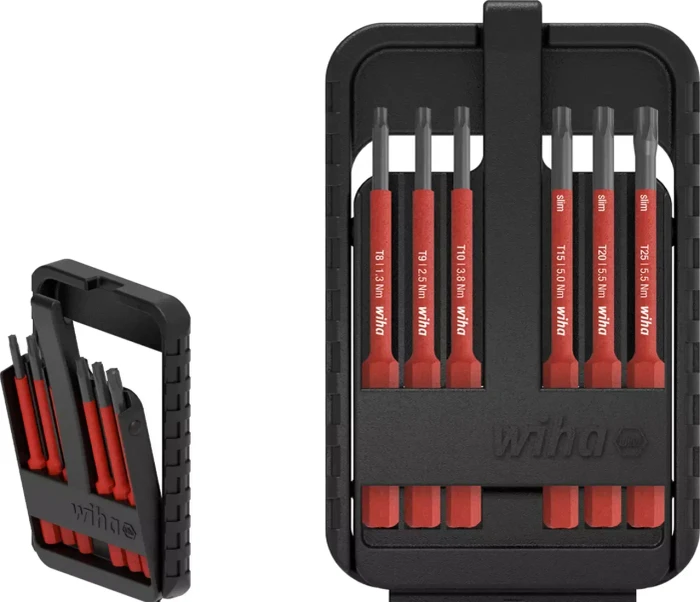 Wiha Bit-Satz slimBit electric (rot, 6-teilig)