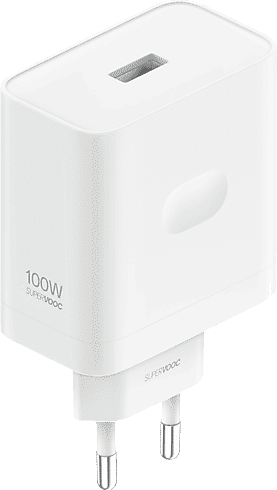 Cargador de pared - OPPO Supervooc 100W Power Adapter Kit, Compatibilidad Universal, Blanco