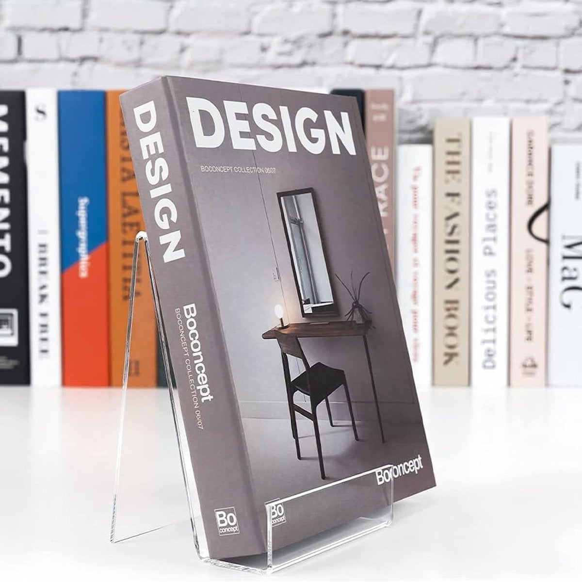 Set van 10 doorzichtige acryl boekenstandaards voor boeken en fotoalbums