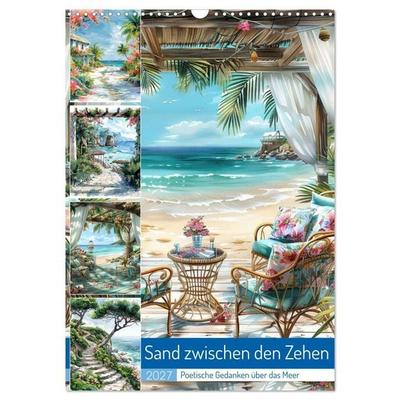 Sand zwischen den Zehen (Wandkalender 2027 DIN A3 hoch), CALVENDO Monatskalender