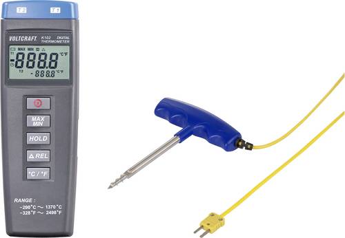 VOLTCRAFT K102 + TP 301 Temperatur-Messgerät Fühler-Typ K