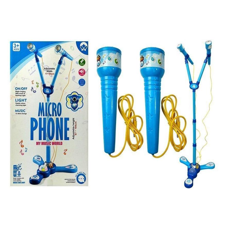 Lean Toys Karaoke-Mikrofon mit Ständer (LT6607)
