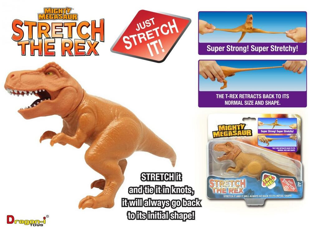 Dragon-I Toys Mighty Megasaur elastische T-Rex dinosaurus